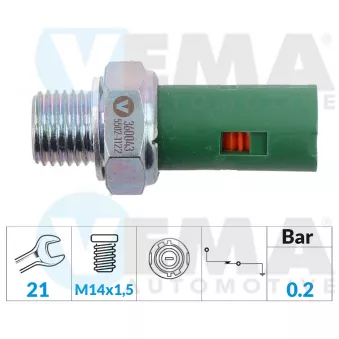 Indicateur de pression d'huile VEMA 360043
