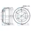 VEMA 801164 - Tambour de frein