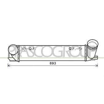 Intercooler, échangeur PRASCO BM026N003