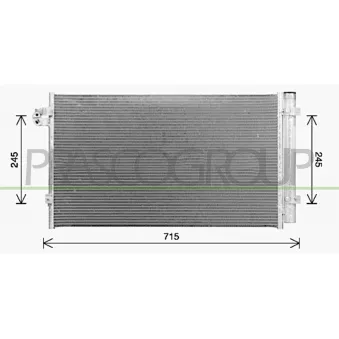 PRASCO BM053C001 - Condenseur, climatisation