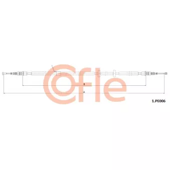 COFLE 92.1.PE006 - Tirette à câble, frein de stationnement