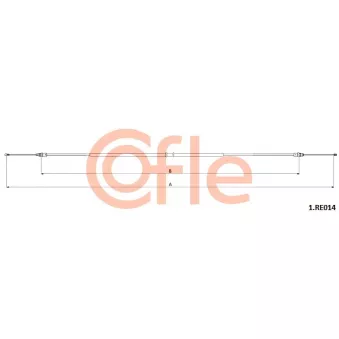 Tirette à câble, frein de stationnement COFLE [92.1.RE014]