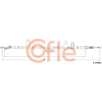 Tirette à câble, frein de stationnement COFLE OEM 464300D221