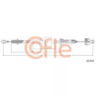 COFLE 92.18.2523 - Tirette à câble, commande d'embrayage