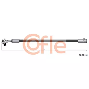 COFLE 92.BH.FD151 - Flexible de frein