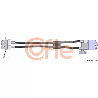 COFLE 92.BH.FD174 - Flexible de frein