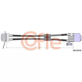 COFLE 92.BH.FD176 - Flexible de frein