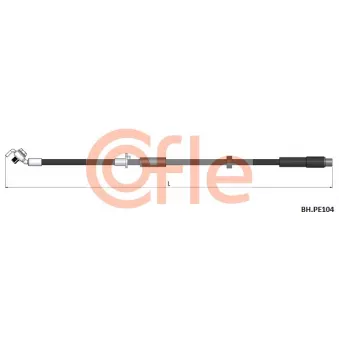 COFLE 92.BH.PE104 - Flexible de frein