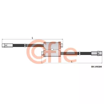 COFLE 92.BH.VK184 - Flexible de frein