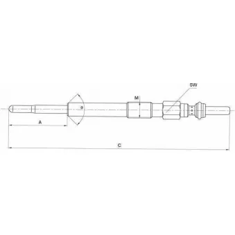 MOTRIO 8550503067 - Bougie de préchauffage