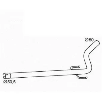 MOTRIO 8660002213 - Tuyau d'échappement
