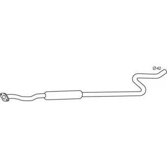 MOTRIO 8660002333 - Silencieux avant