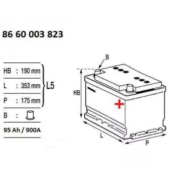 Batterie de démarrage Start & Stop MOTRIO [8660003823]