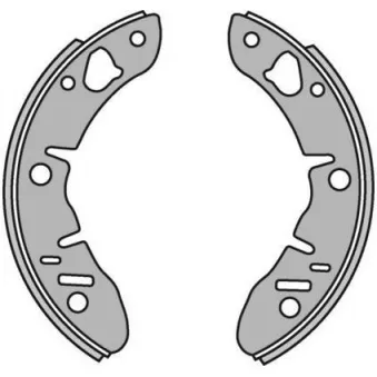 Jeu de mâchoires de frein MOTRIO [8671003907]