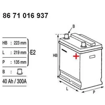 MOTRIO 8671016937 - Batterie de démarrage