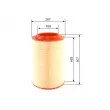 BOSCH 0 986 4B0 006 - Filtre à air