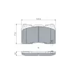 BOSCH 0 986 424 852 - Jeu de 4 plaquettes de frein avant
