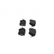 BOSCH 0 986 494 743 - Jeu de 4 plaquettes de frein arrière
