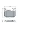 BOSCH 0 986 494 947 - Jeu de 4 plaquettes de frein avant