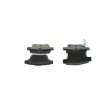 BOSCH 0 986 495 344 - Jeu de 4 plaquettes de frein avant