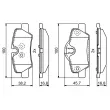 BOSCH 0 986 495 400 - Jeu de 4 plaquettes de frein avant