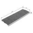 BOSCH 1 987 435 606 - Filtre, air de l'habitacle