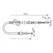 BOSCH 1 987 477 064 - Tirette à câble, frein de stationnement