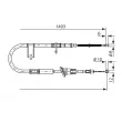 BOSCH 1 987 477 066 - Tirette à câble, frein de stationnement