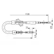 BOSCH 1 987 477 187 - Tirette à câble, frein de stationnement