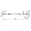 BOSCH 1 987 477 219 - Tirette à câble, frein de stationnement