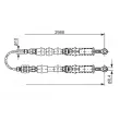 BOSCH 1 987 477 381 - Tirette à câble, frein de stationnement