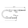 BOSCH 1 987 477 536 - Tirette à câble, frein de stationnement