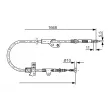 BOSCH 1 987 477 755 - Tirette à câble, frein de stationnement