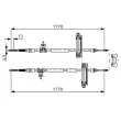 BOSCH 1 987 477 931 - Tirette à câble, frein de stationnement