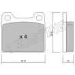 TRUSTING 003.0 - Jeu de 4 plaquettes de frein avant