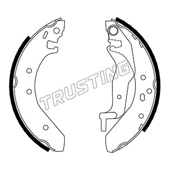 Jeu de mâchoires de frein TRUSTING OEM 43011SK3E10