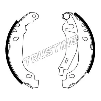 Jeu de mâchoires de frein TRUSTING [022.032Y]