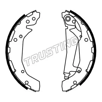 TRUSTING 023.007 - Jeu de mâchoires de frein