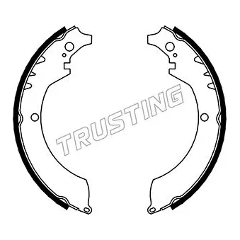 Jeu de mâchoires de frein TRUSTING OEM 0449587602