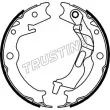 TRUSTING 027.007 - Jeu de mâchoires de frein, frein de stationnement