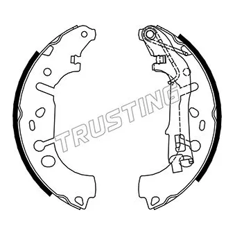 Jeu de mâchoires de frein TRUSTING OEM 95517923