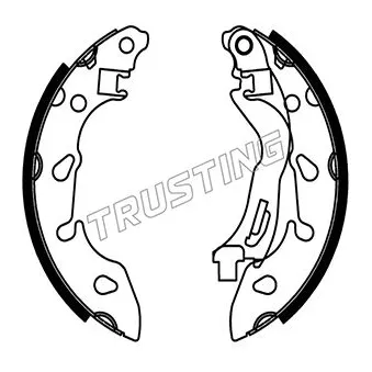 Jeu de mâchoires de frein TRUSTING OEM BS512200AA