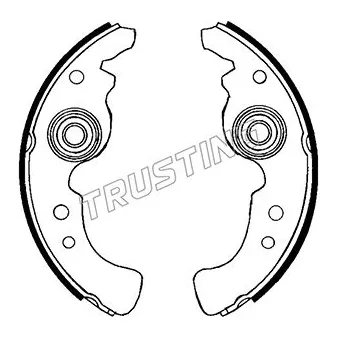 Jeu de mâchoires de frein TRUSTING 037.013