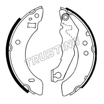 TRUSTING 040.124 - Jeu de mâchoires de frein