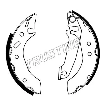 Jeu de mâchoires de frein TRUSTING OEM 1473043
