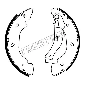 Jeu de mâchoires de frein TRUSTING OEM 1C152200AC