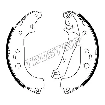 Jeu de mâchoires de frein TRUSTING OEM 3M512200BB