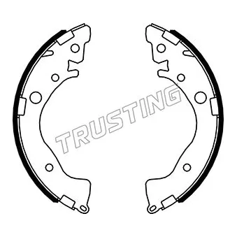 Jeu de mâchoires de frein TRUSTING OEM 43153SNAA02