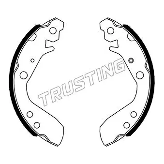TRUSTING 044.031 - Jeu de mâchoires de frein