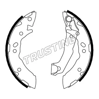 Jeu de mâchoires de frein TRUSTING OEM 5830502A10